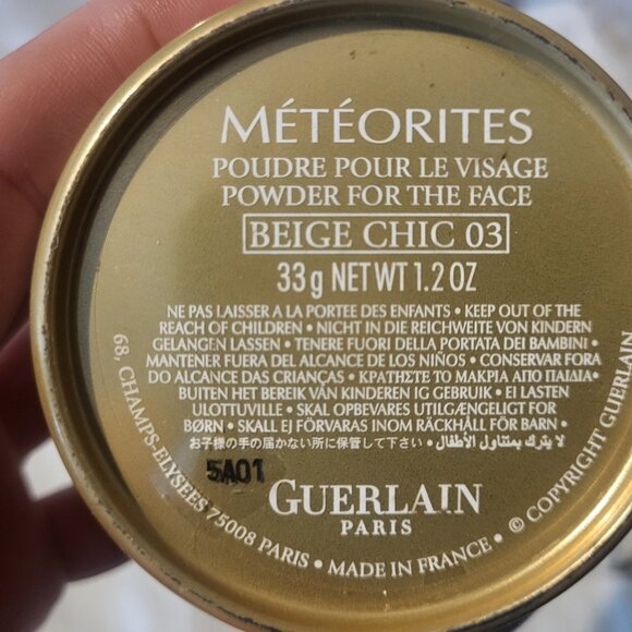 Vintage Guerlain Météorites Face Powder Tins – Beige Chic 03 – Parisian Floral G - Picture 4 of 5